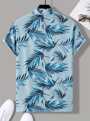 Hawaii Leaf Print Casual Shirt for Men