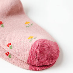 5 Pairs Girls Bunny Flower Striped Socks for Easter
