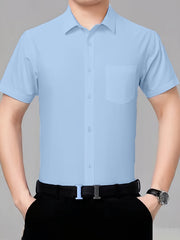 Men s Casual Short Sleeve Shirt With Pocket