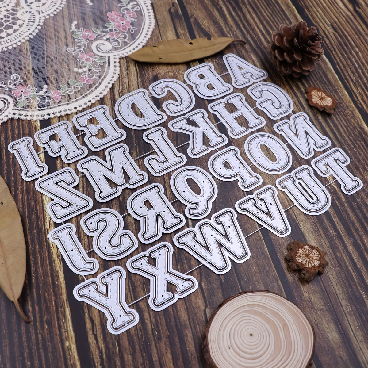 Alphabets Cutting Die Paper Art Embossing Template DIY Cards Scrapbooking
