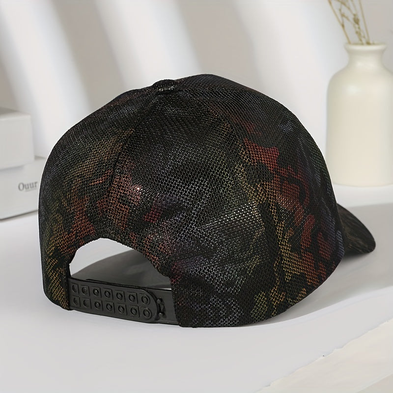 Camouflage Mesh Baseball Cap Breathable Sunshade Dad Hats Unisex