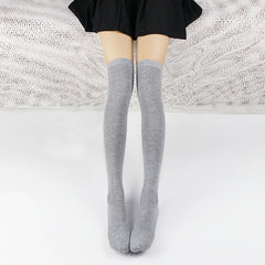 3pais Women's Thigh High Socks Solid Over The Knee Socks