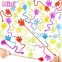 Colorful Sticky Hands Wall Sticking Palm Toys - Perfect for Family Interaction
