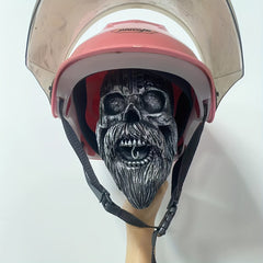 Creative Motorcycle Skull Helmet Frame Key Hook Ghost House Horror Decoration