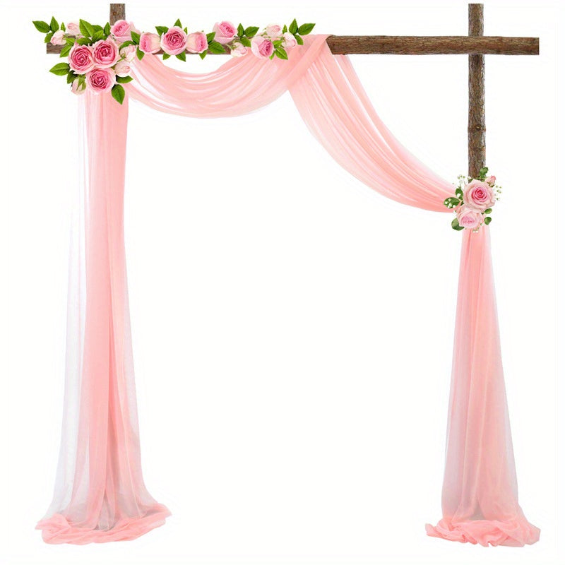 Wedding Arch Draping Fabric Soft Table Runner Tulle Sheer Scarf Valance