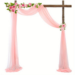 Wedding Arch Draping Fabric Soft Table Runner Tulle Sheer Scarf Valance