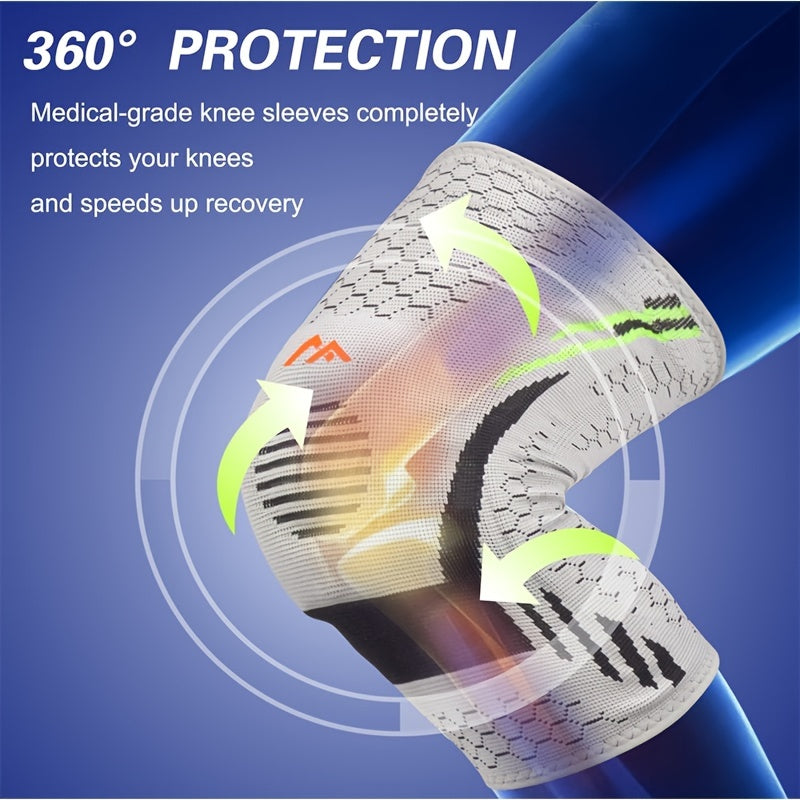 Adjustable Non-slip Compression Knee Sleeve Moisture Wicking Knee Sleeves