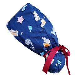 Adjustable Cotton Nurse Cap Elastic Scrub Caps Working Hats