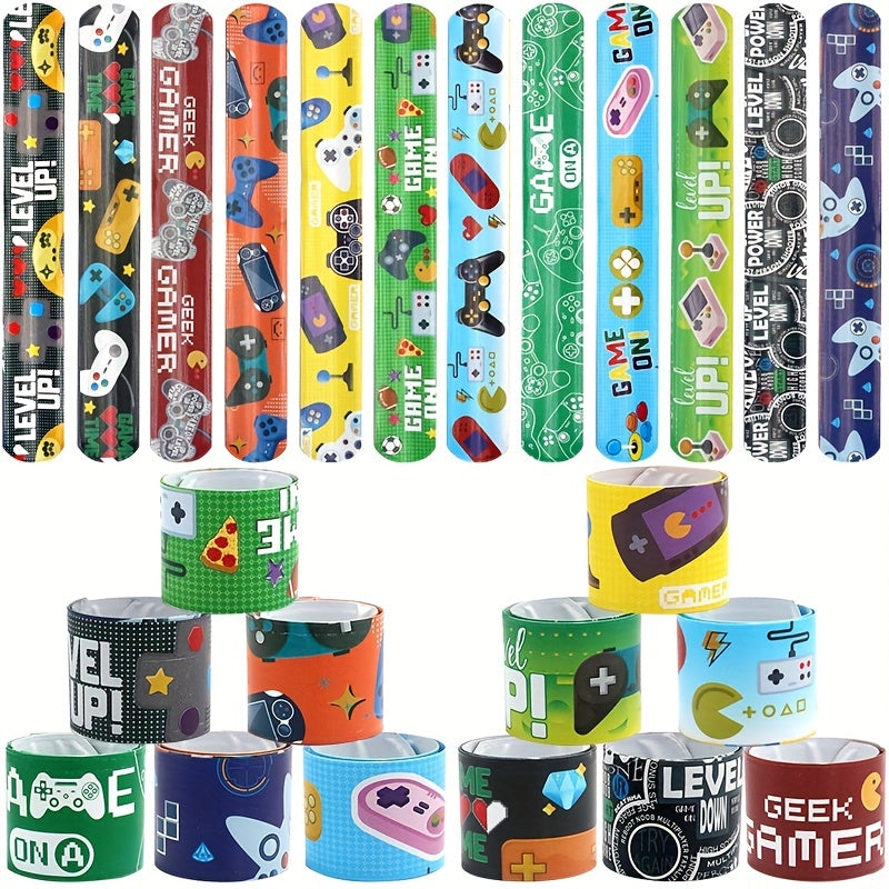 12pcs Slap Bracelets Bulk Snap Party Supplies Favors