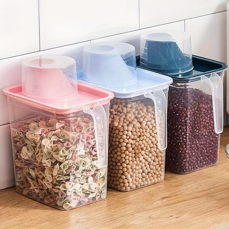 2pcs Sealed Jars Grains Transparent Food Jars Moisture proof Fresh keeping Box