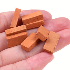 50pcs Mini Simulation Small Red Brick Model Material Building