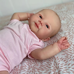 Realistic Reborn Baby Doll Soft Touch 3D Light Beige Visible Veins