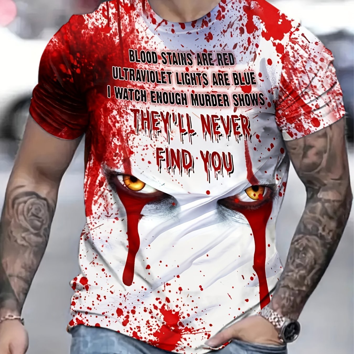 Men's Letter Print T Shirt Stay Hidden in Style with this Casual Tee