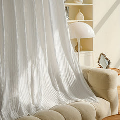 Sheer Curtain with Rod Pocket for Home Decor