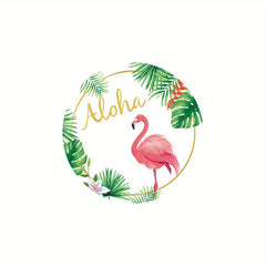 10pcs Flamingo Theme Party Decoration Set - Summer Party Supplies