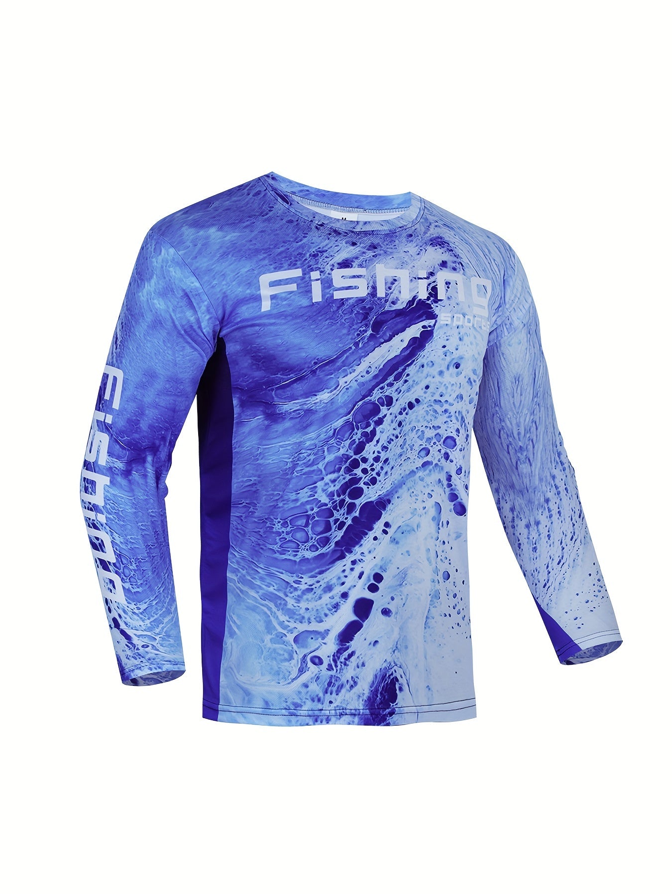 Men's Long Sleeve Fishing Shirt Crew Neck Sweatshirt