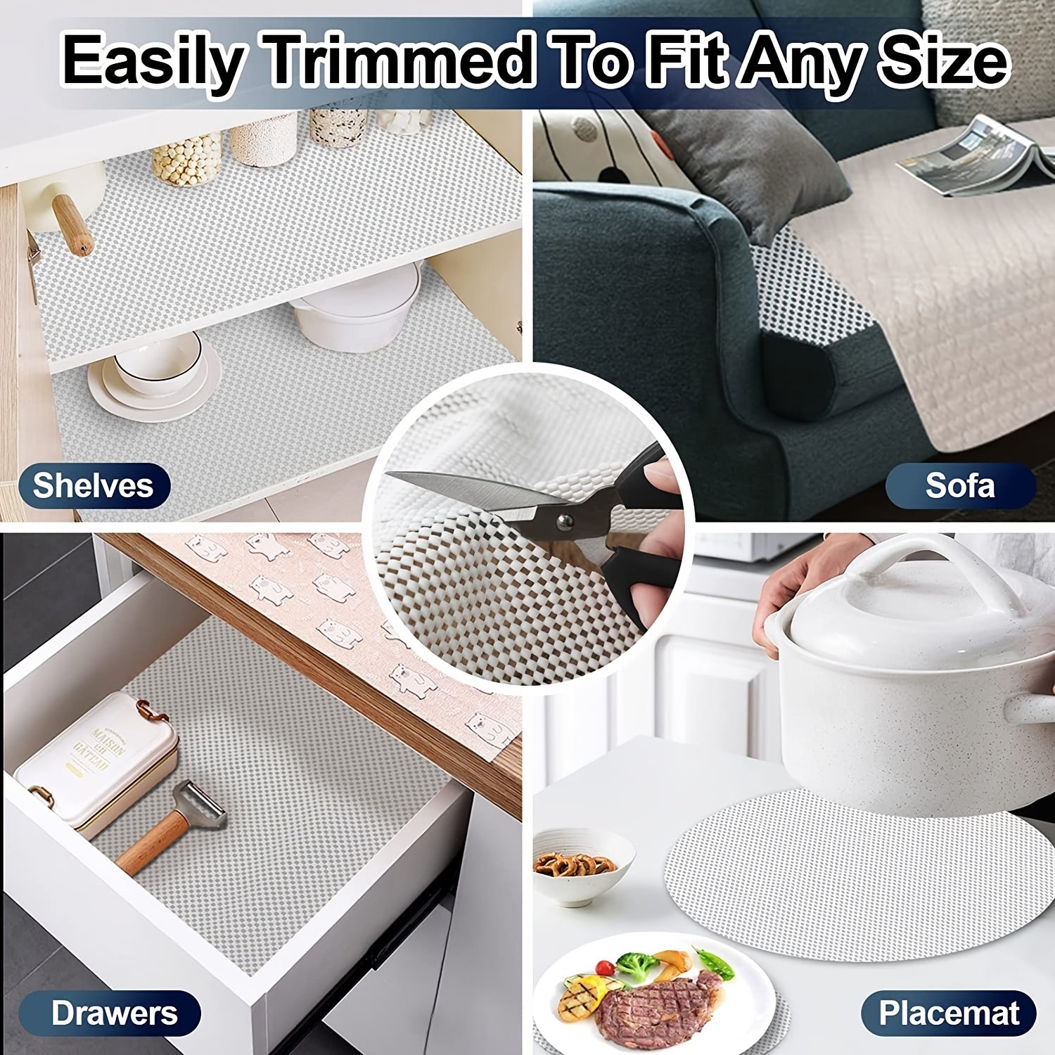 Non Slip Rug Pad Gripper 149 199 Extra Thick Pads For Any Hard Surface Floors