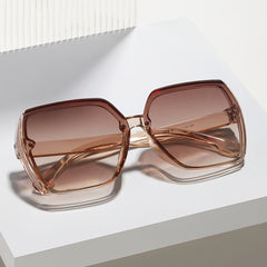 Square Large Frame Shade Sunglasses Women UV Protection Unisex