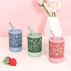 Kids' Silicone Water Cup for Self-Drinking Training