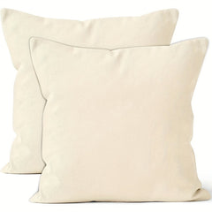 2pcs Blank Canvas Pillowcase Cream 45 Sofa Pillowcase