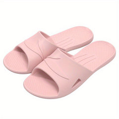 Men's Embossed Slides Non Slip Slippers Open Toe Shoes