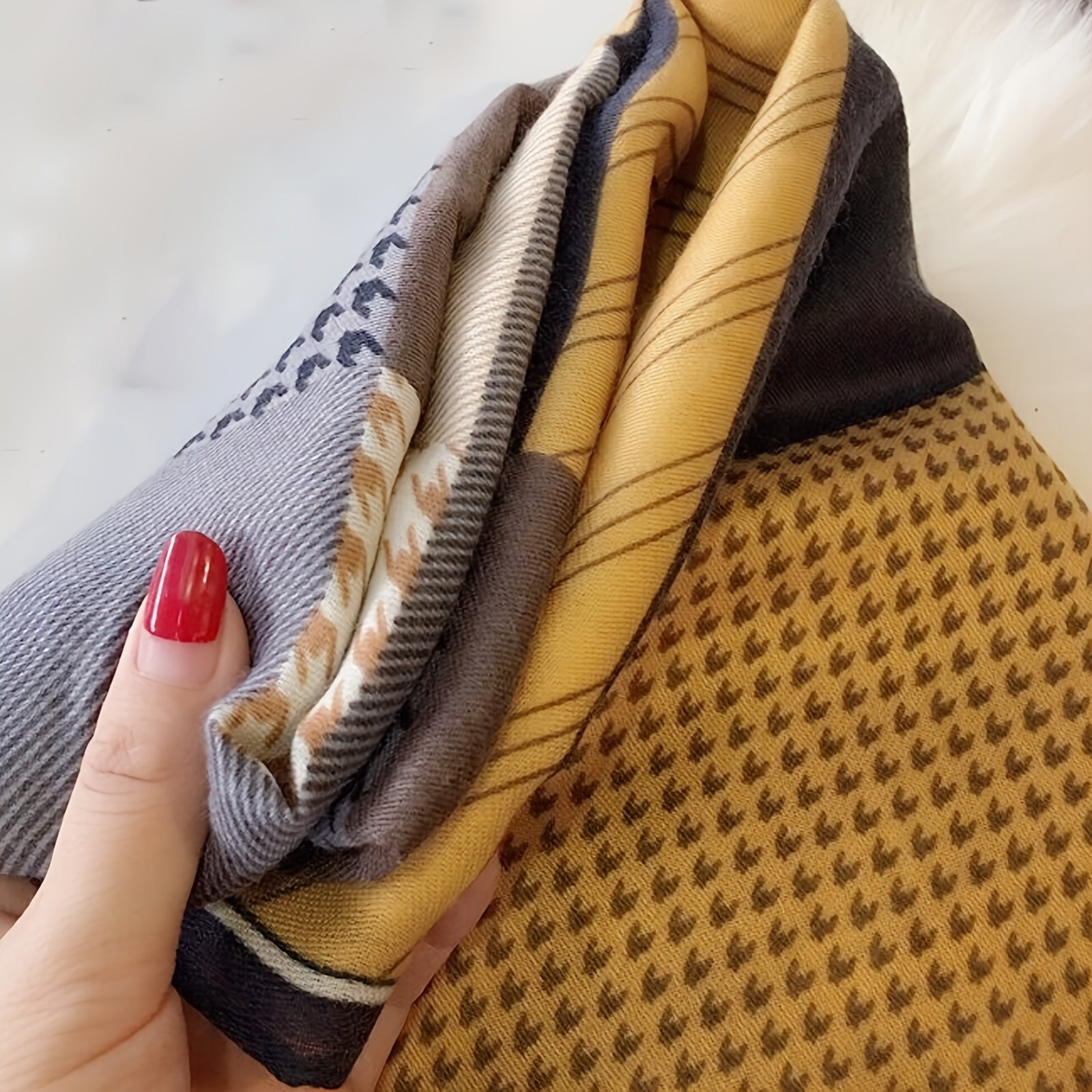 Linen Women's Scarf Long Shawl Lightweight And Soft