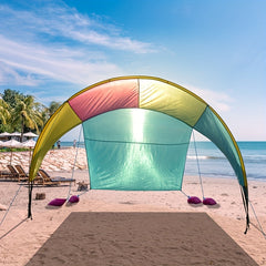 Patented Beach Tent for 3-4 People, Ideal for Camping & Picnics