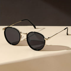 Metal Round Frame Sunglasses Vintage Cat Eye Glasses UV400