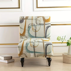 1pc Armless Chair Cover Elastic Spandex Slipcover