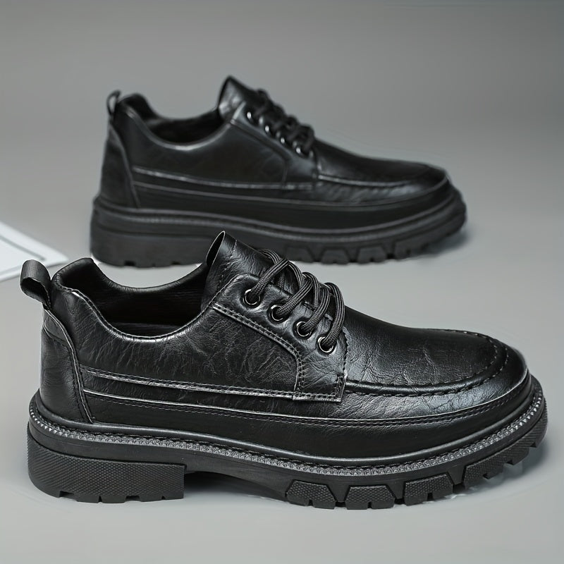 Men's Leather Derby Shoes Wear resistant Non Slip Dress Shoes