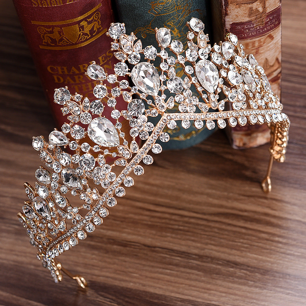 Multicolor Rhinestone Wedding Crown Tiara Bridal Accessories