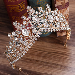 Multicolor Rhinestone Wedding Crown Tiara Bridal Accessories