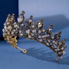 Girl's Vintage Rhinestone Crown Tiara Hair Accessory