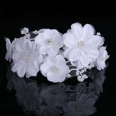 Lace Bride Hair Band Wedding Hair Accessories Yarn Flower Bride Headband