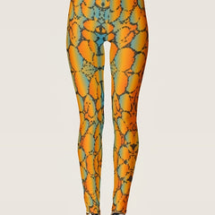 Ombre Print Leggings High Waist Random Print Skinny Casual Leggings