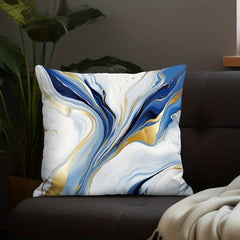 Marble Stripe Flannel Pillowcase for Sofas & Office Chairs