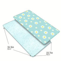 Quick Dry Daisy Printed Microfiber Hand Towel 15.7 x 31.5 Inches