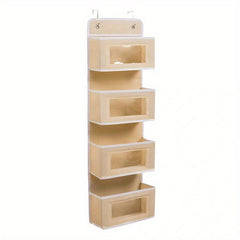Over The Door Organizer with Door Rack and Large Windows