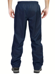 Men's Waterproof Cycling Pants Zipper Pocket Lightweight Windproof Outdoor Pants