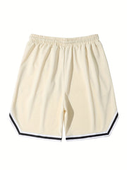 Animal Pattern Stretch Drawstring Shorts