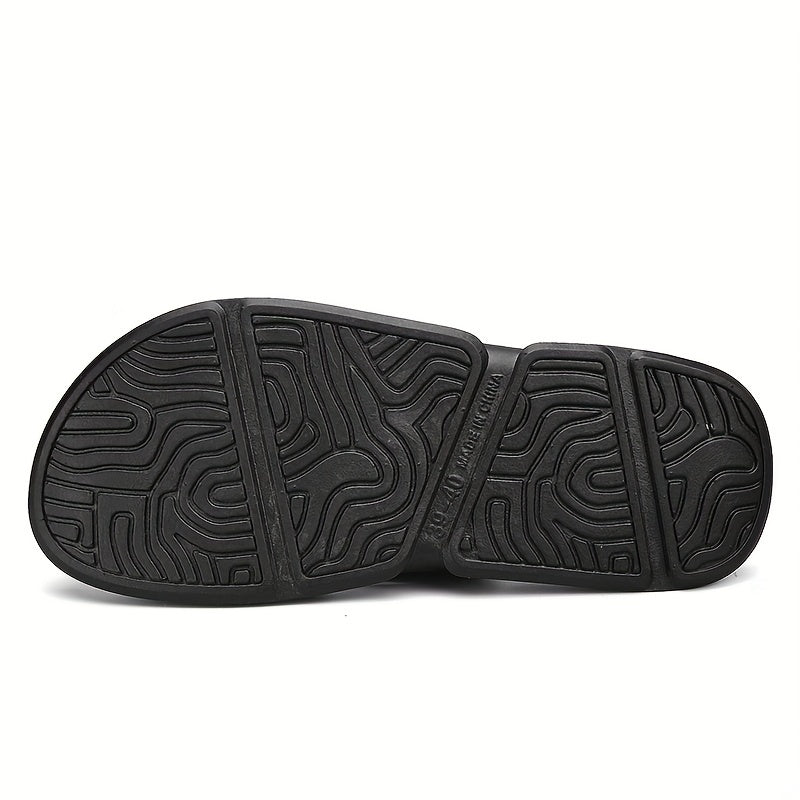 Men's Casual Slip On Flip Flops with Arch Support Lightweight Non-slip Sandals