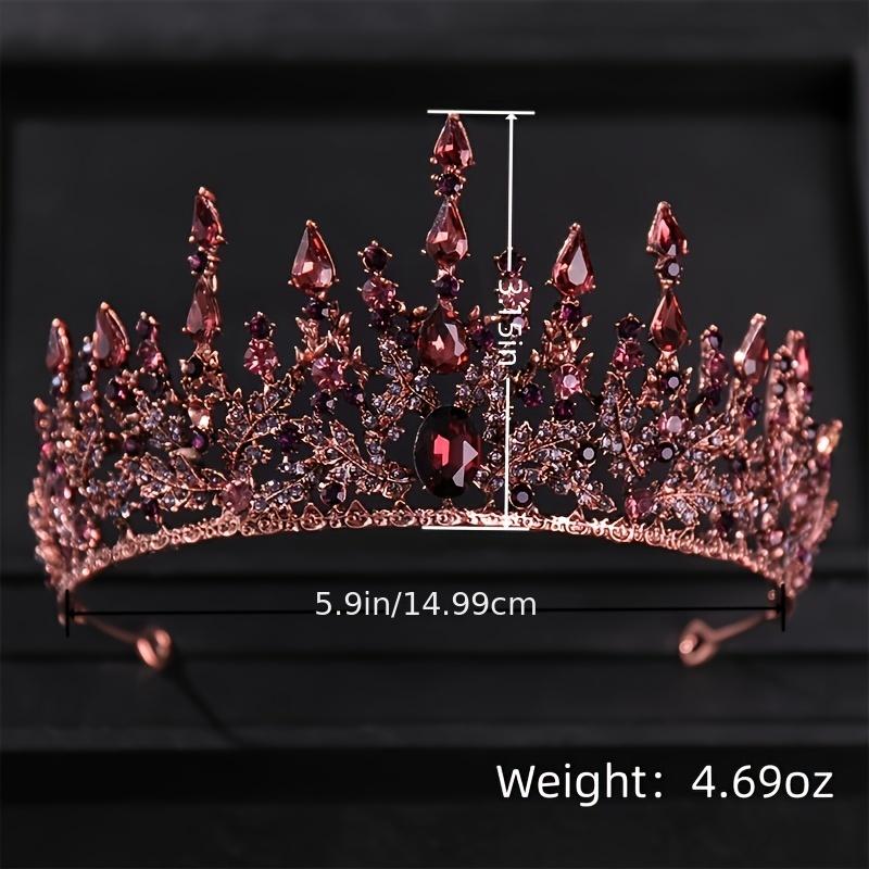 Baroque Vintage Tiara Crown Zircon Rhinestone Hairband