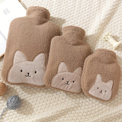 Cartoon Hot Water Bag Plush Cover Hand Warmer Winter Gift