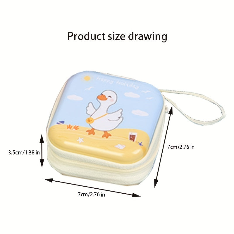 Cartoon Coin Purse Zipper for Earphones and Keys