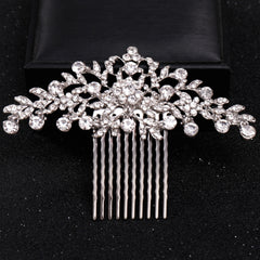 Crystal Leaf Hairpin Comb Clip Bridal Hair Accessories