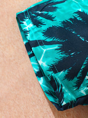 Boys Coconut Trees Casual Shorts for Vacation Beach