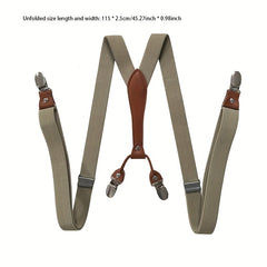 1pc 2 Adult Elastic Suspenders Belt Unisex Straps