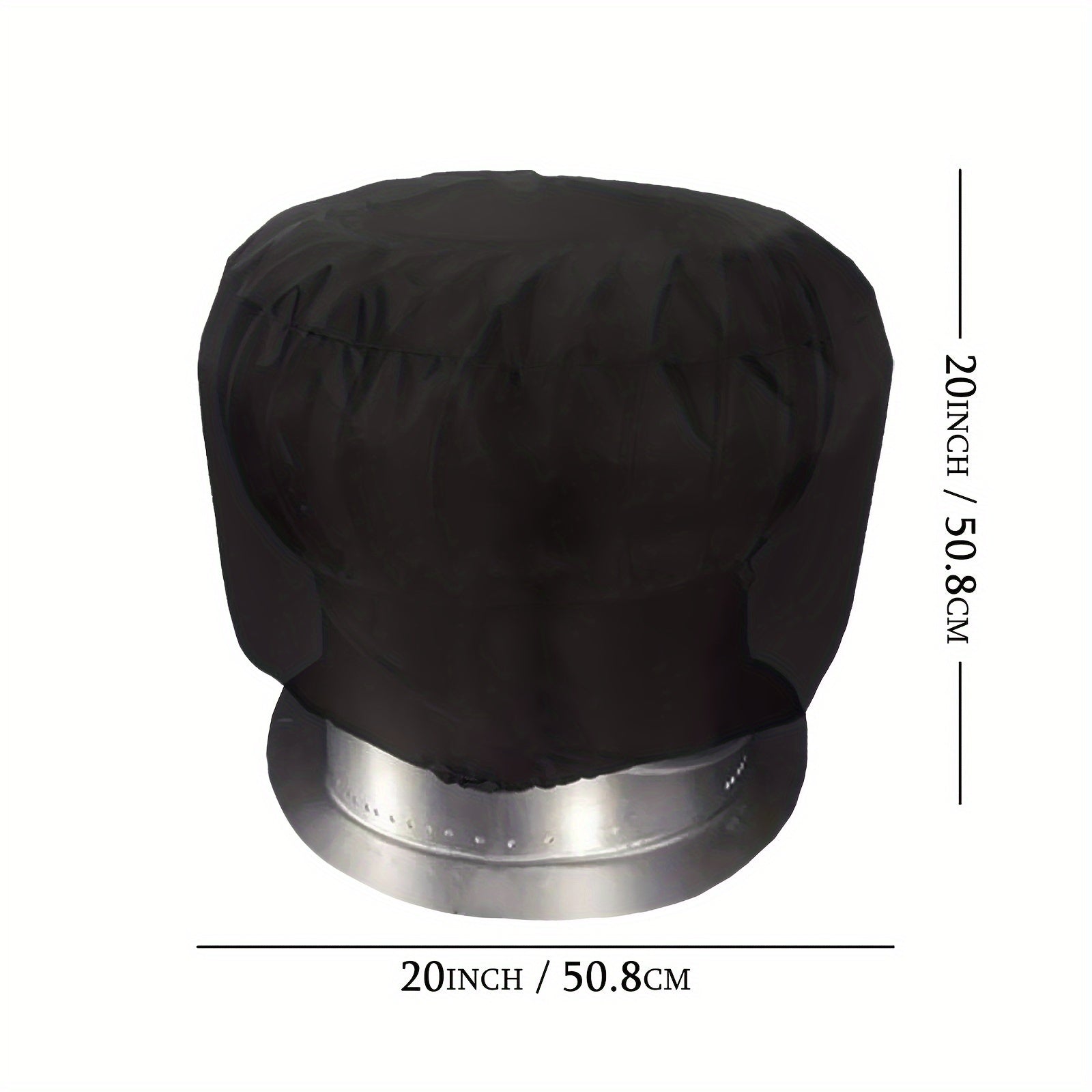 2pcs Turbine Roof Vent Cover Waterproof 420D Oxford Cloth 50 X 50 Ventilator Pro
