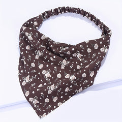 3pcs Floral Triangle Scarf Elastic Hawaii Turban Bandana Women Head Wrap