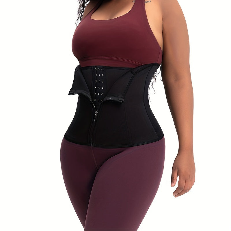 2pcs Waist Trainer Tummy Wraps Tummy Control Zipper Slimmer Belly Belt